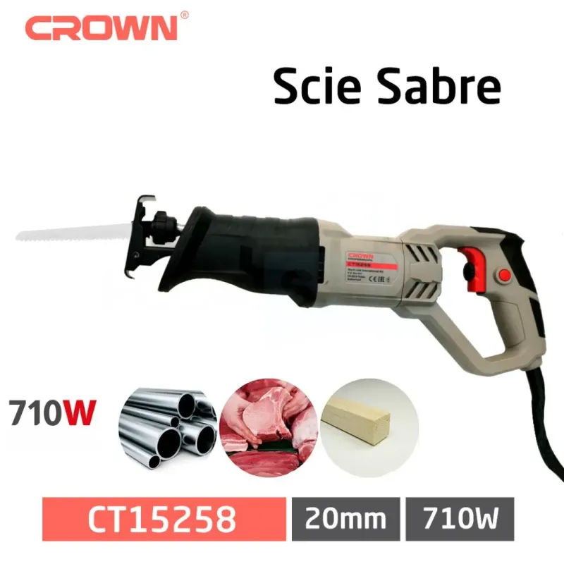 المنشار الكهربائي القوي Scie sabre crown 710W